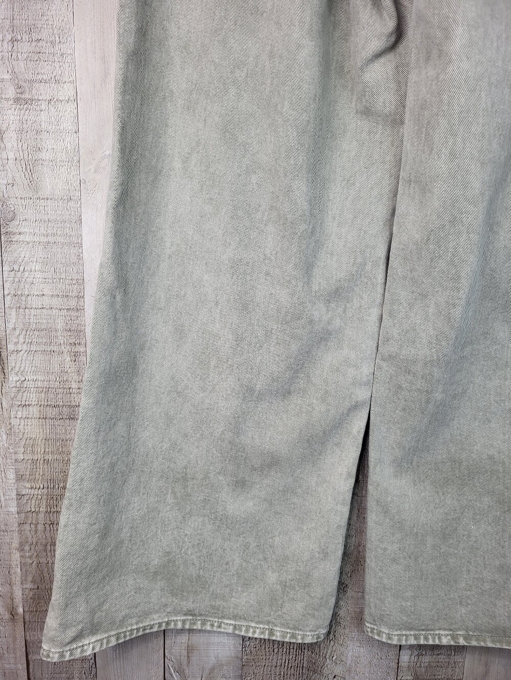 GAP Wide Leg High-Rise Jeans in Faded Light Gray Size 14 32R S - Picture 7 of 16